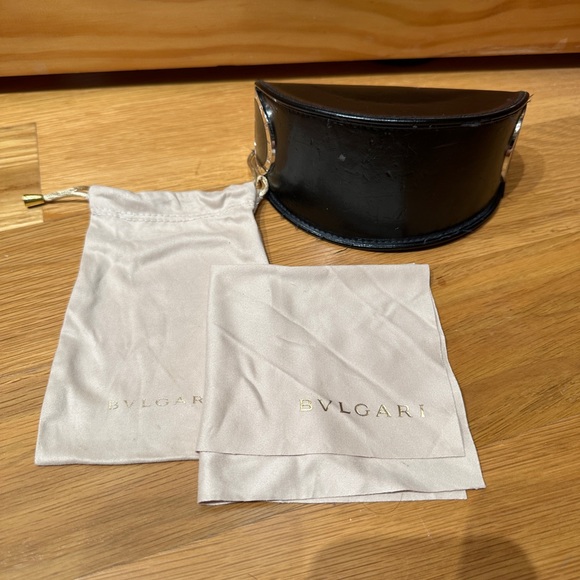 COPY - Bvlgari Shield Sunglasses-Brown & Dark Gray/Black with Swarovski Crystals - Picture 8 of 9